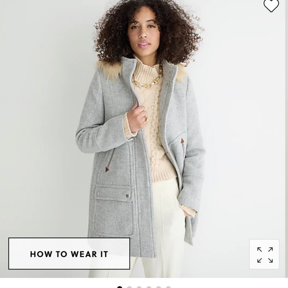Wool J Crew Parka Jacket